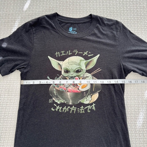 Koioki The Mandalorian Grogu frog ramen graphic t-shirt, unisex XS - Picture 3 of 5
